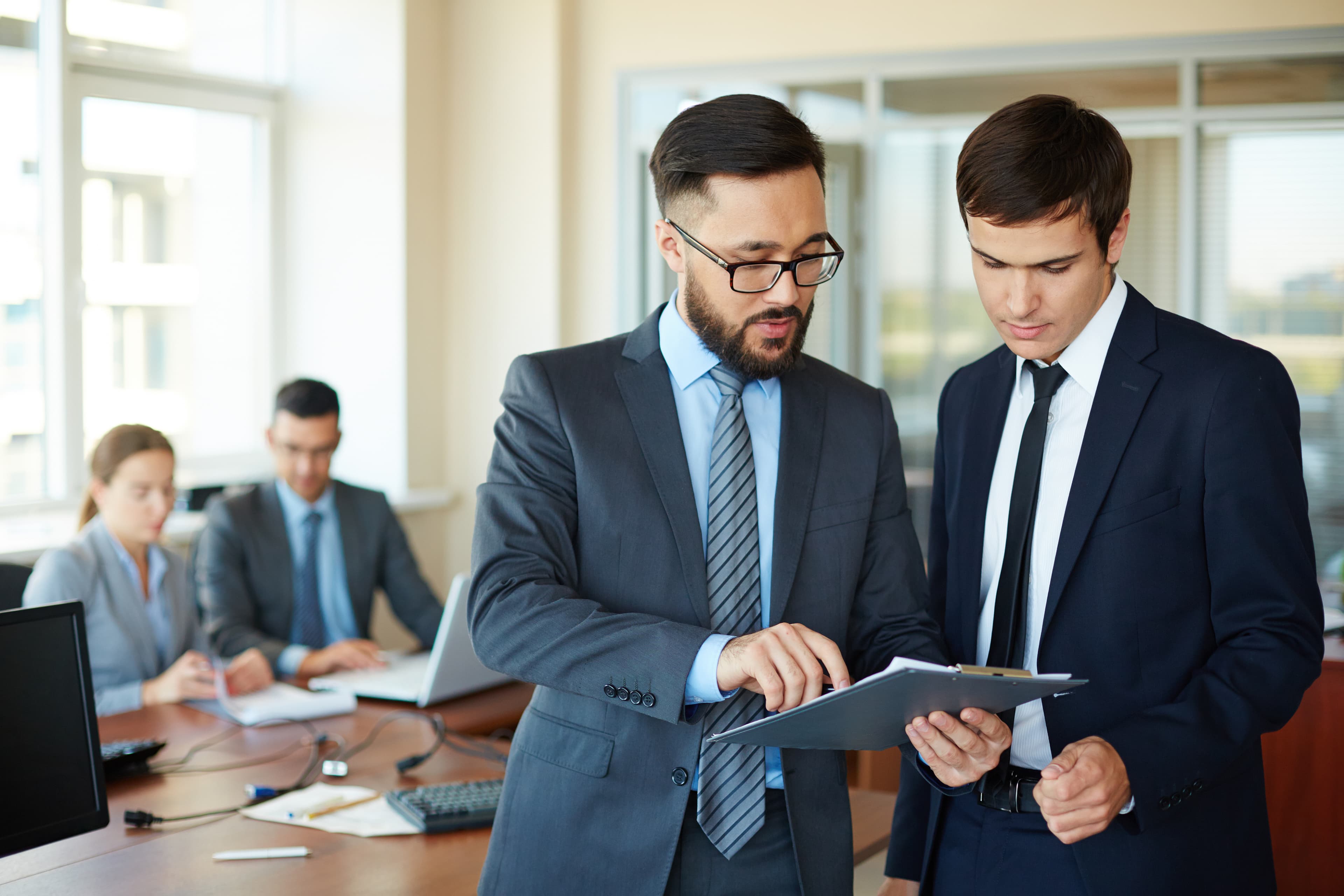 Business professionals in meeting